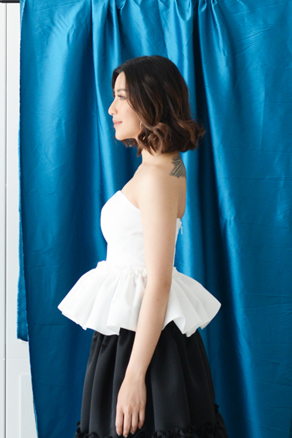 LOCKOUT PEPLUM TOP
