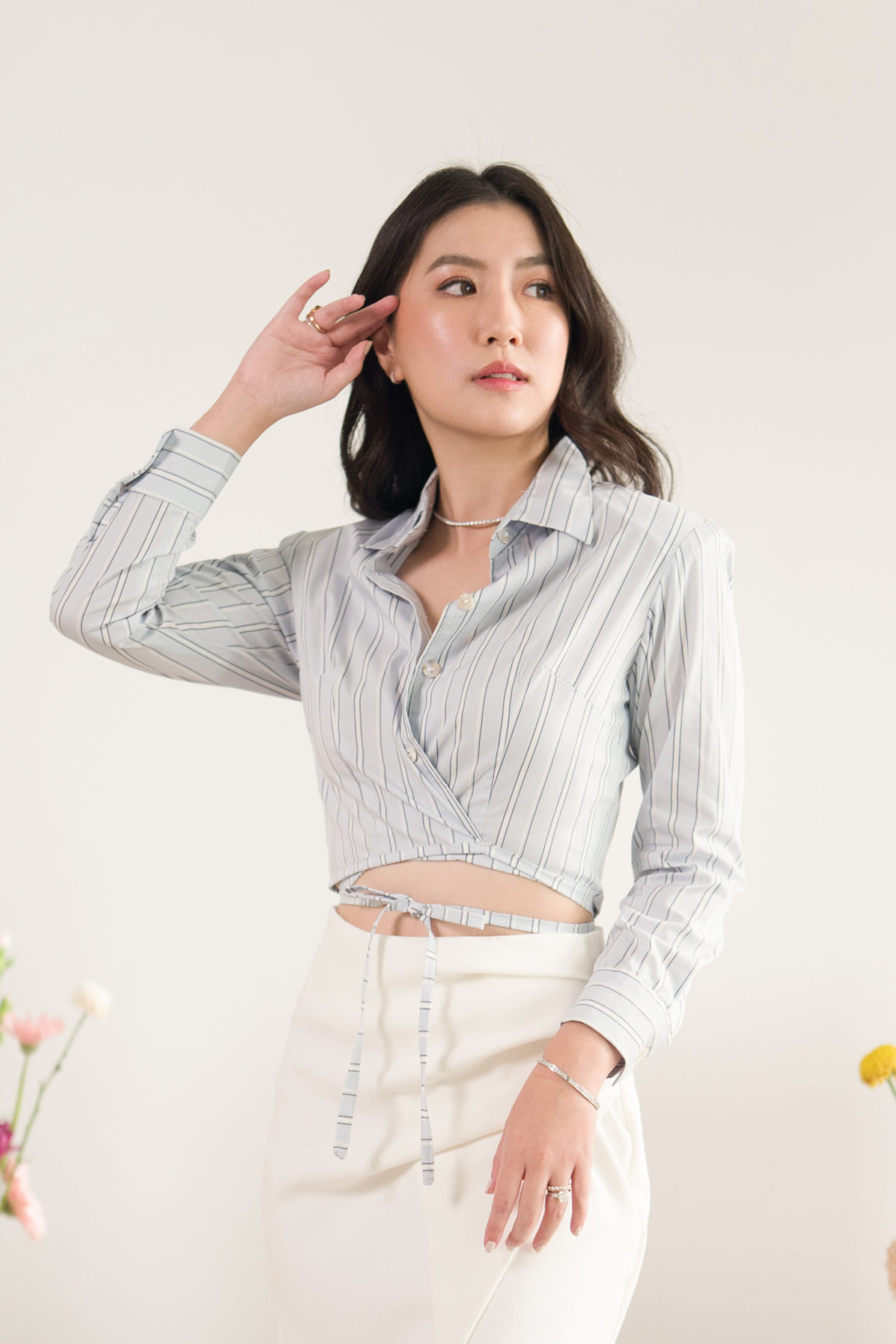 LINNI STRIPE CROP TOP