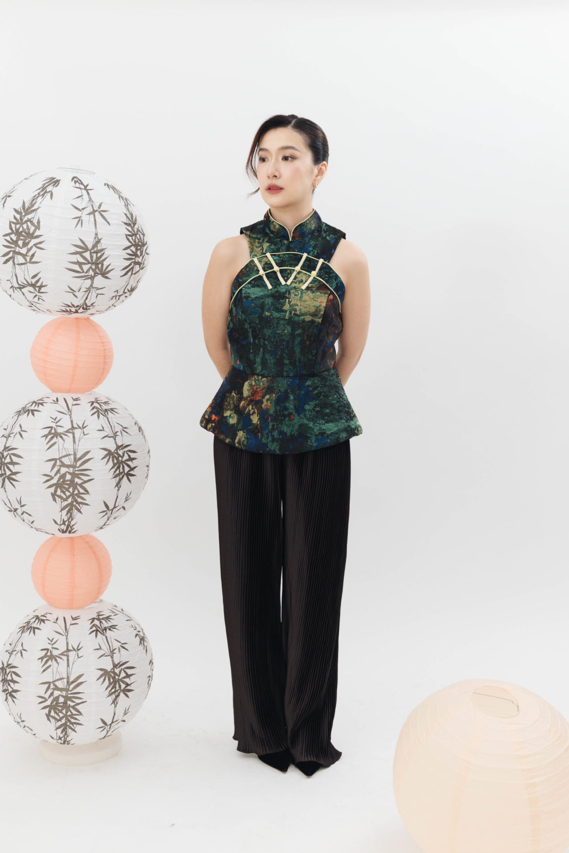 YOORA PEPLUM TOP
